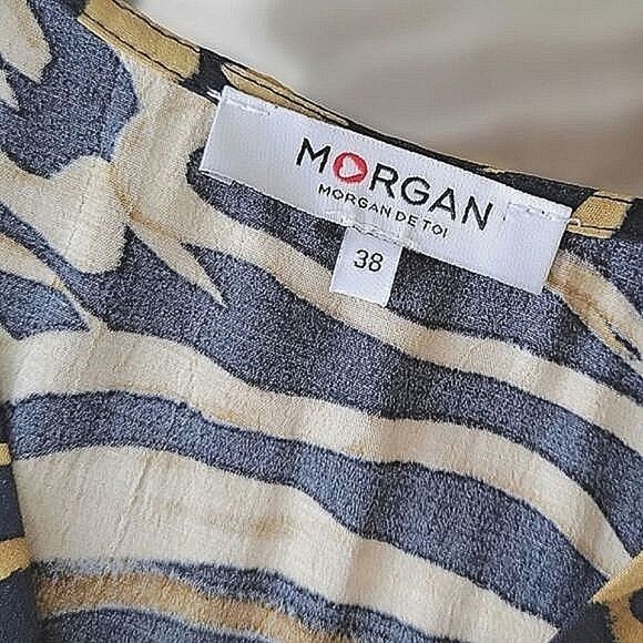 Morgan De Toi watercolour tiger print button up blouse - Picture 6 of 15